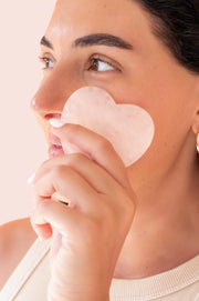 Rose Quartz Heart Facial Sculptor